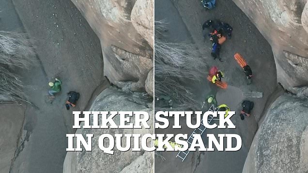 Hiker trapped in quicksand in Arches National Park is rescued