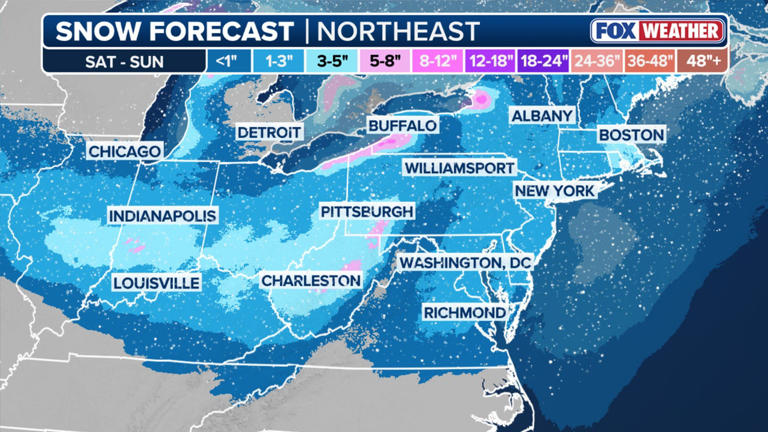 Snowstorm could drop up to 4 inches across NYC area this weekend: What ...