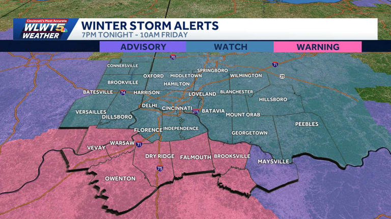 First round of snow moves out Friday morning, more on the way