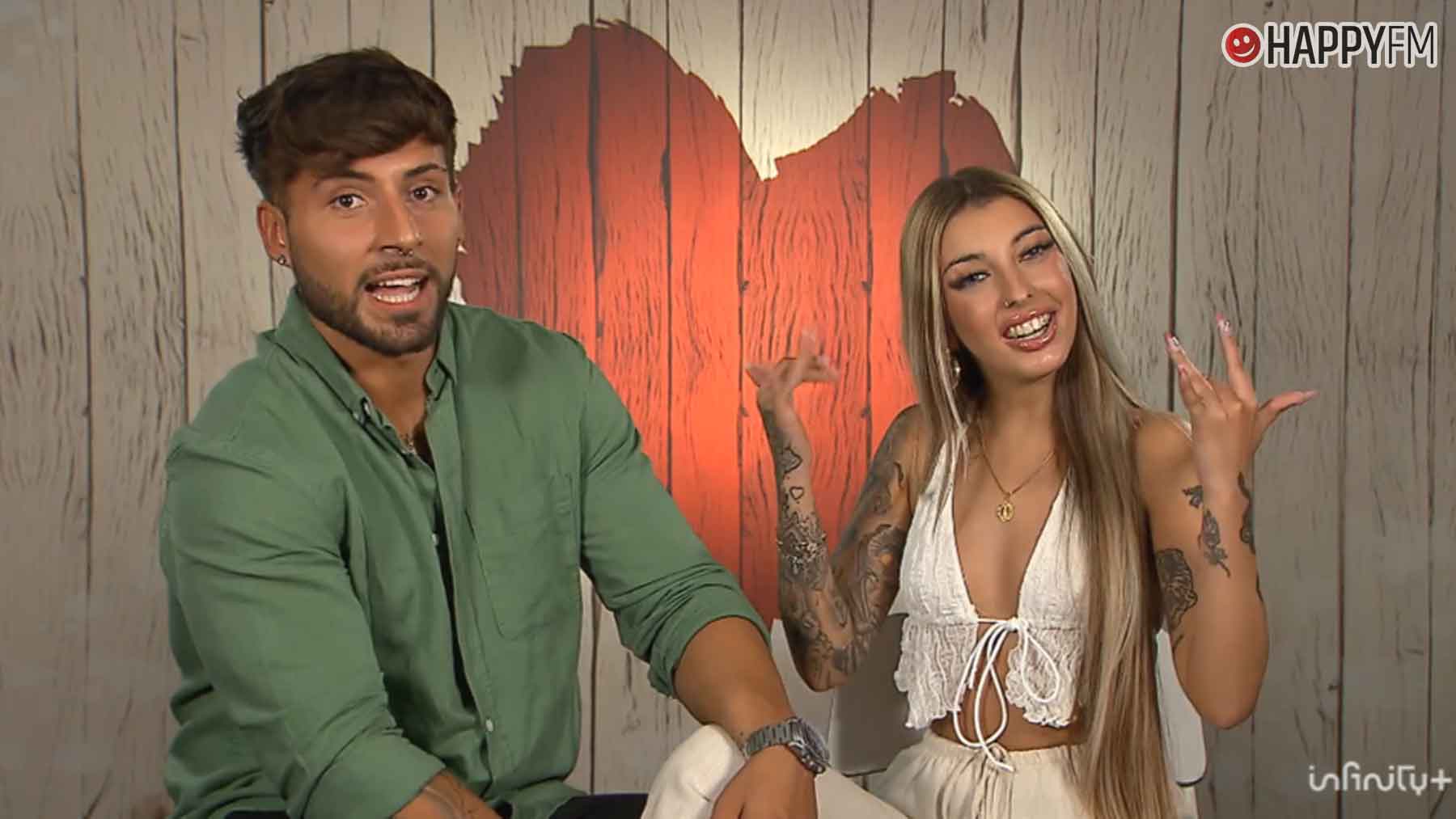 Alba y Enrique en su cita en 'First Dates' (Mediaset).