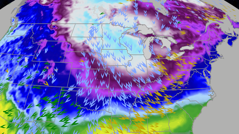 Another Arctic blast of bitter cold air pushing temperatures below zero ...