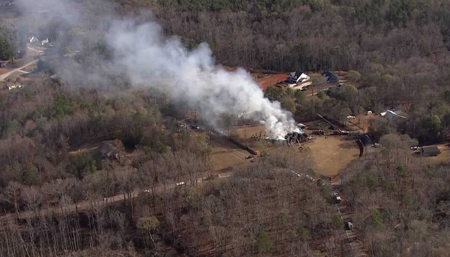 One person taken to hospital after fire at home off Laurens Road