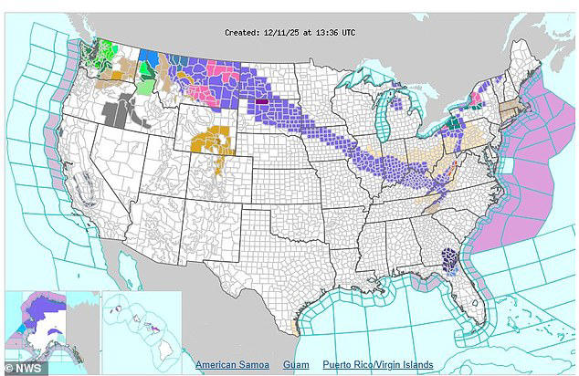 Massive 1,800-mile winter storm slams large swath of the US with heavy ...