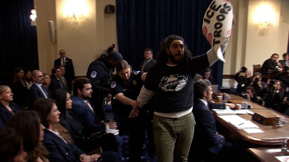 Protesters interrupt DHS Secretary Noem’s testimony