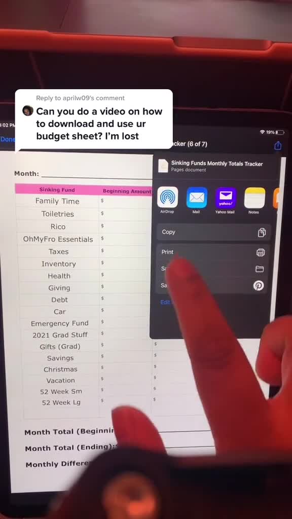 How to download and use my budget sheet in GoodNotes