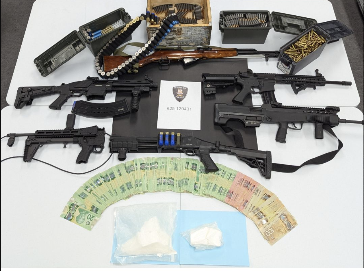 Three suspects face charges after guns, drugs seized from Windsor residence