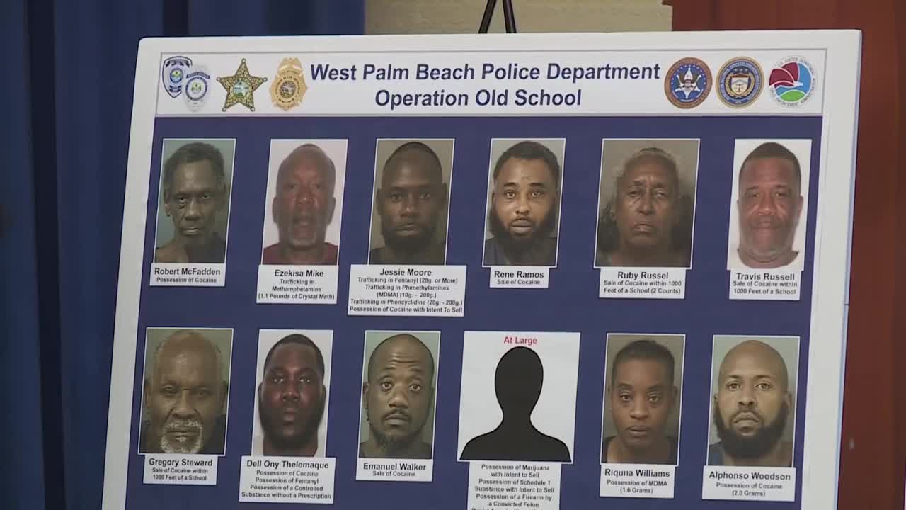 8 suspects arrested in West Palm Beach drug trafficking case