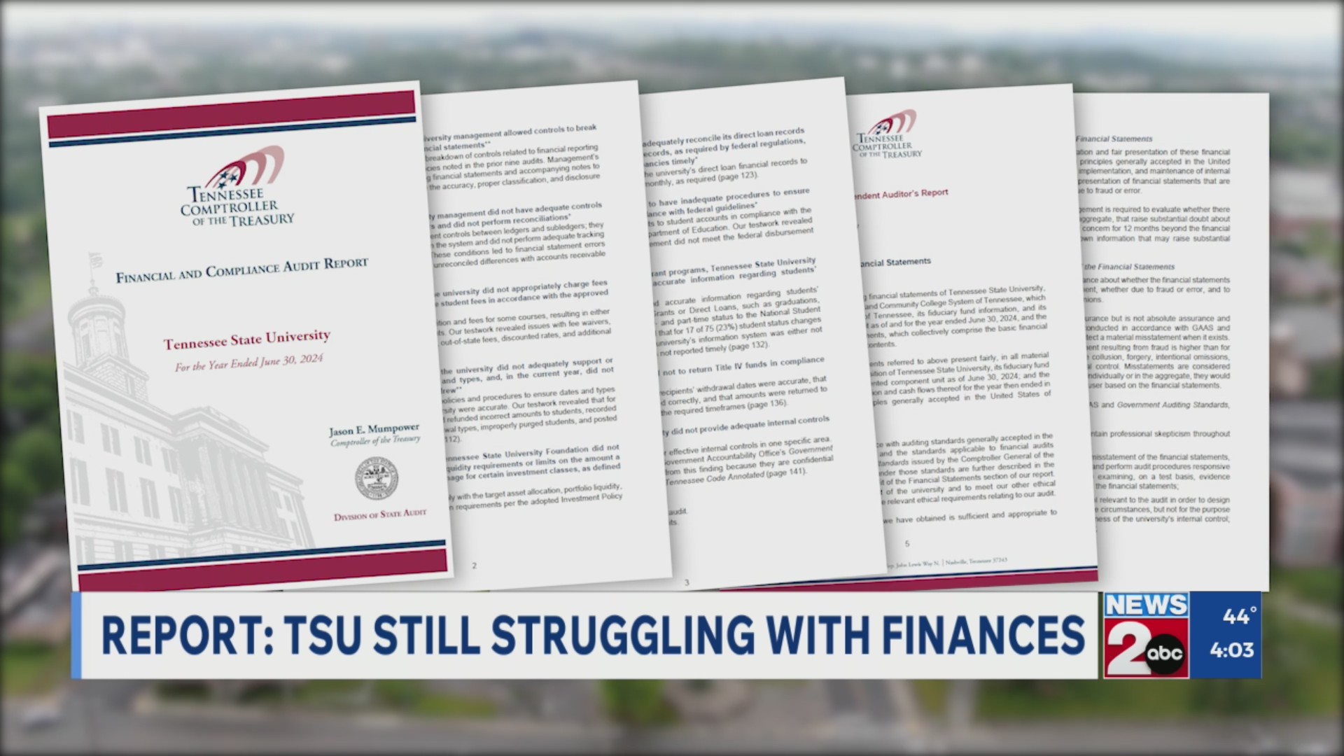 What's in the state's latest audit report on TSU?