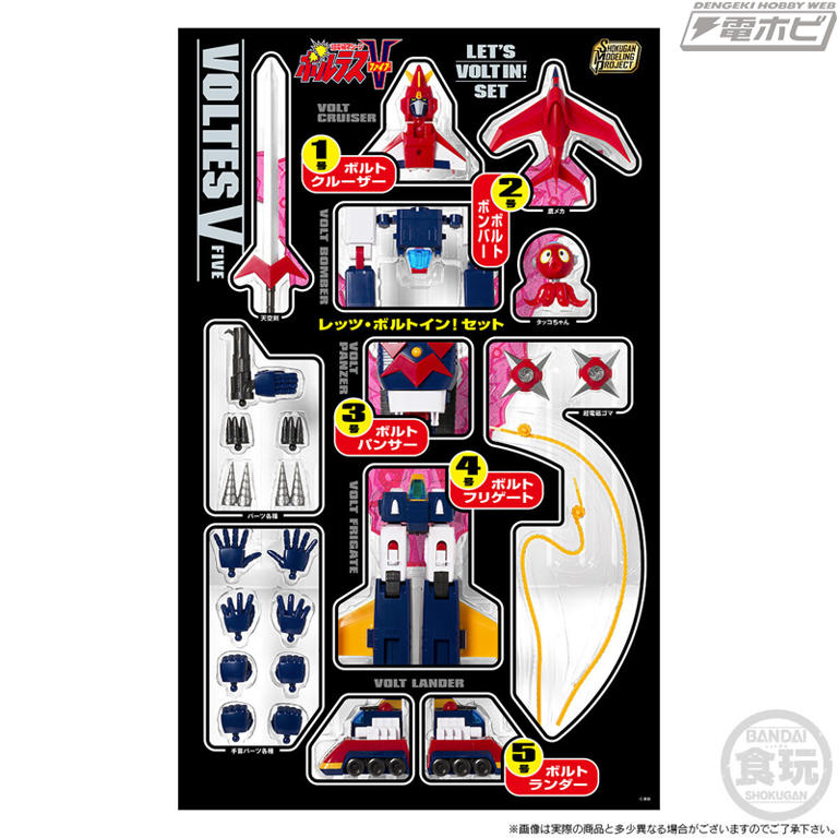 食玩プラモデル「SMP 超電磁マシーン ボルテスVブイトゥギャザーセット