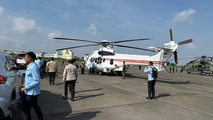 Presiden Prabowo Naik Helikopter Cek Pengungsian di Aceh Tamiang