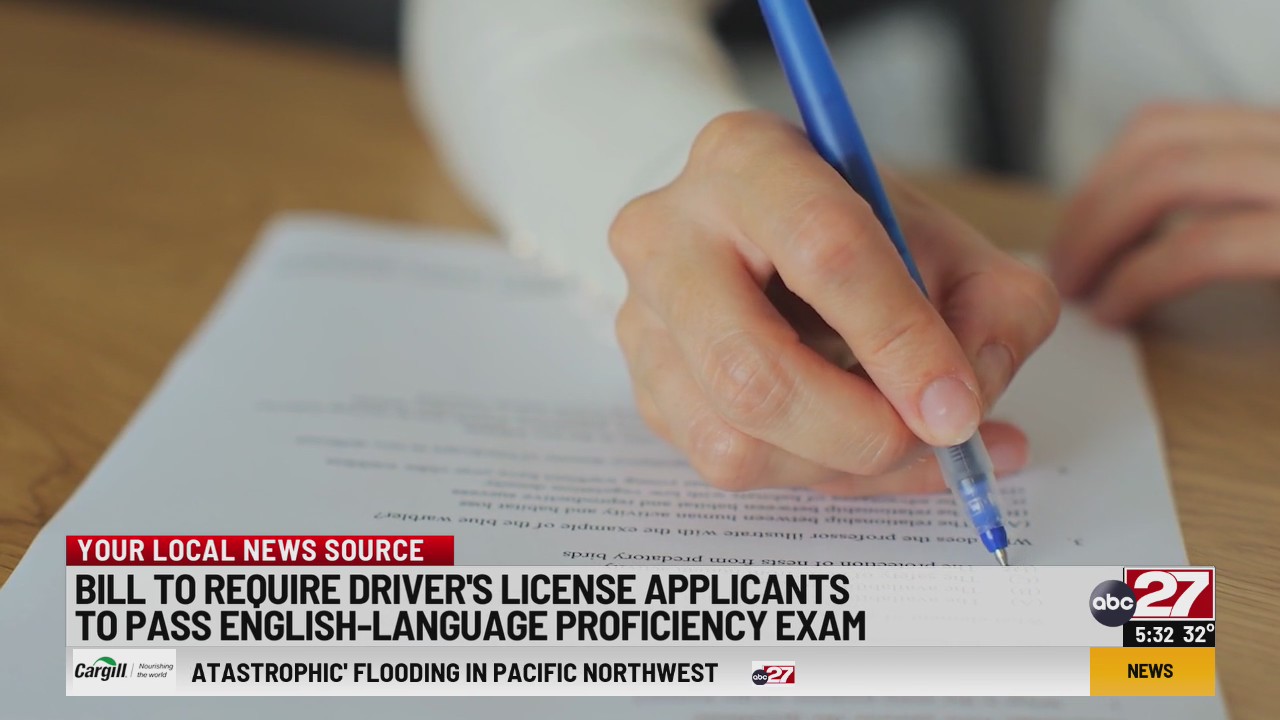 Bill to require driver's license applicants to pass English-language ...