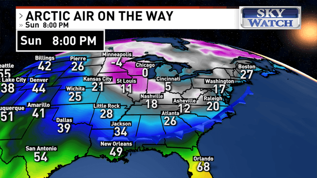 Coldest air of the season, hazardous wind chills prompt weather warn days