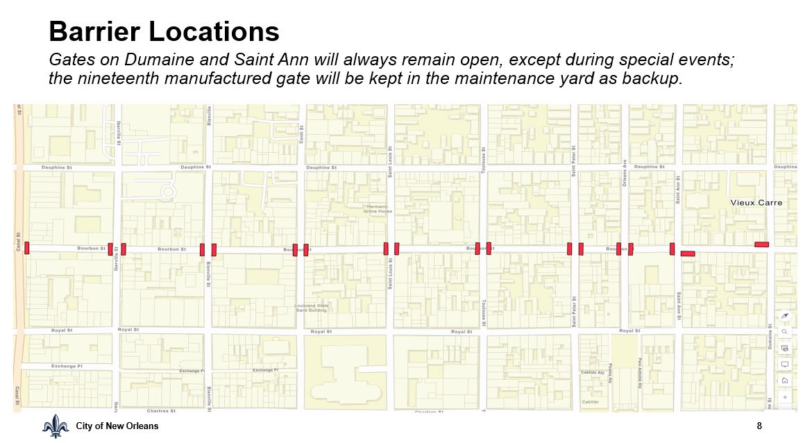 New Orleans security leaders pitch new barrier plan for Bourbon Street