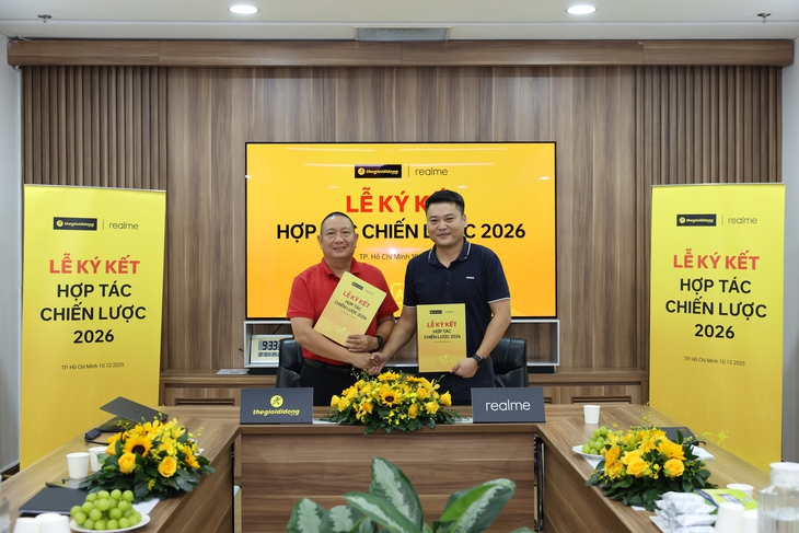 Realme và Thế Giới Di Động ký kết hợp tác chiến lược 2026