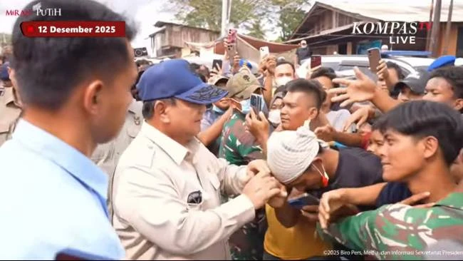 Prabowo Tiba di Aceh Tamiang, Kunjungi Korban Banjir