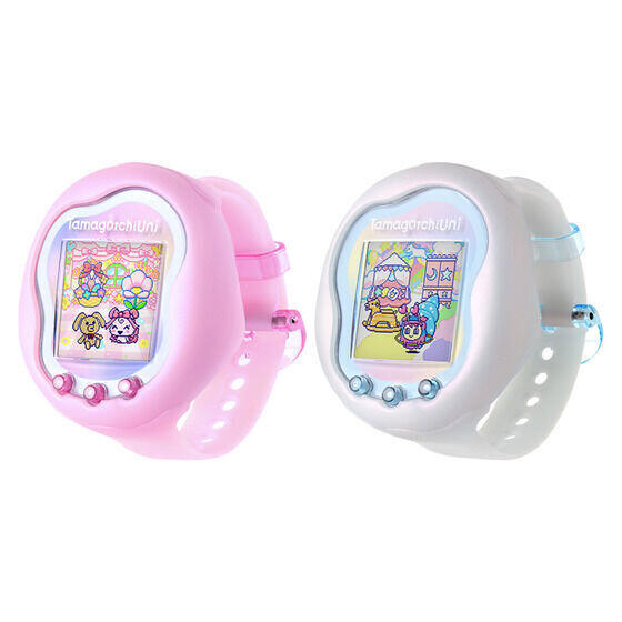 美品⭐︎Tamagotchi Uni ピンク バンド付き Tamagotchi Uni」オーロラピンク&プリズムホワイト、プレバン限定