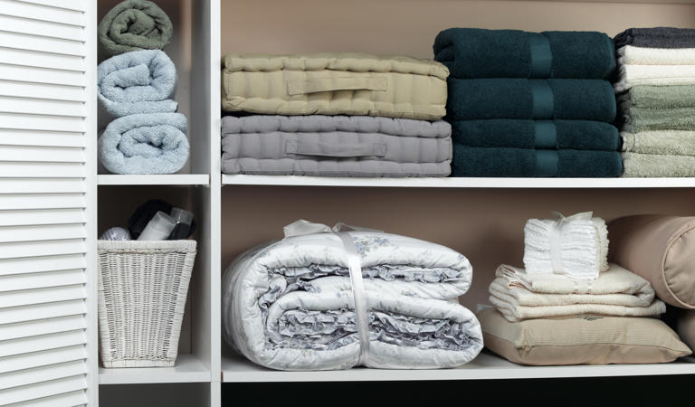 How to organise your linen cupboard the right way, according to an expert