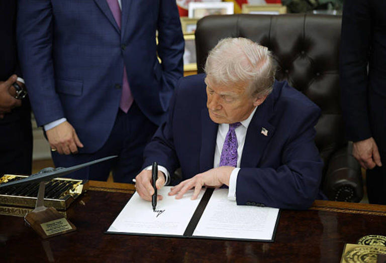 US President Trump signs executive order blocking state influence on AI ...