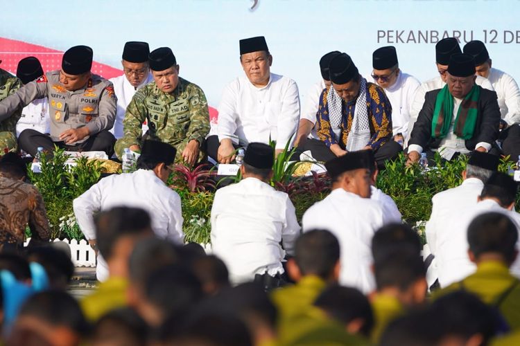 Ketika Riau Berdoa Bersama untuk Aceh, Sumut, dan Sumbar