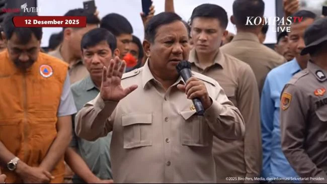 Prabowo di Aceh Tamiang: Alam Perlu Dijaga, Jangan Tebang Pohon Sembarangan