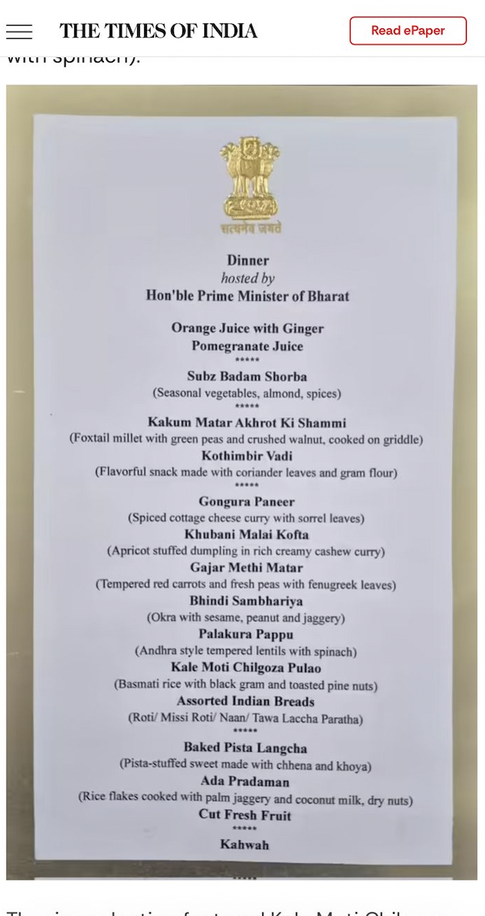 Inside PM Modi’s grand vegetarian feast for NDA MPs: The menu included ...