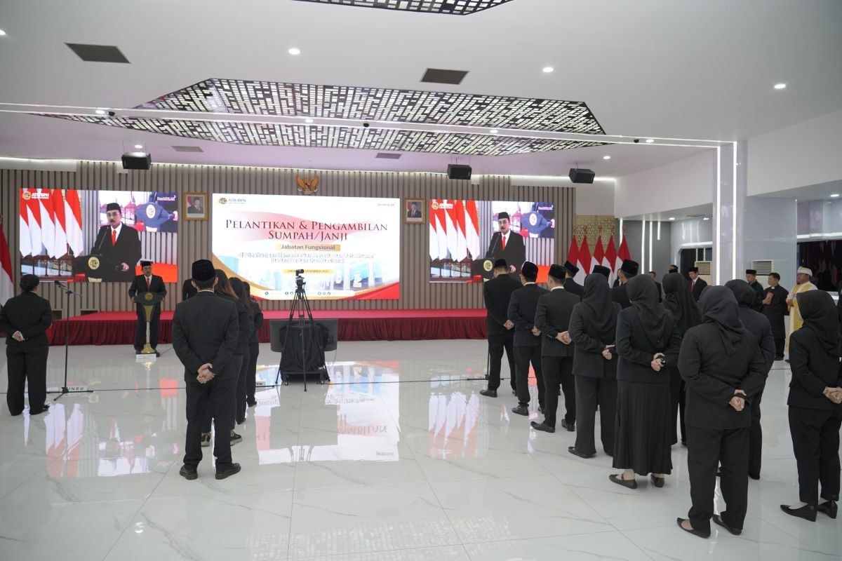 Pelantikan pejabat fungsional, Sekjen ATR/BPN: Harus Cerdas, Pandai, dan Tekun