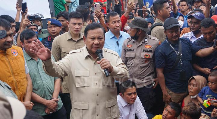 Prabowo Minta Korban Banjir Sumatera Bersabar