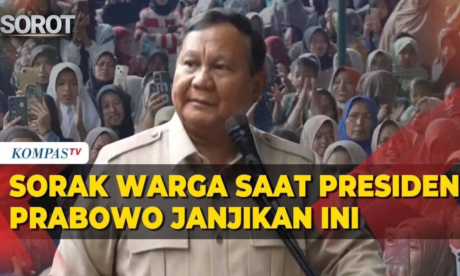 Sorak Sorai Warga Saat Presiden Prabowo Janjikan Ini di Bener Meriah