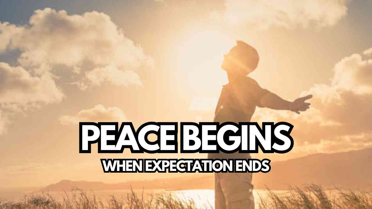 Kedamaian lahir saat harapan berakhir