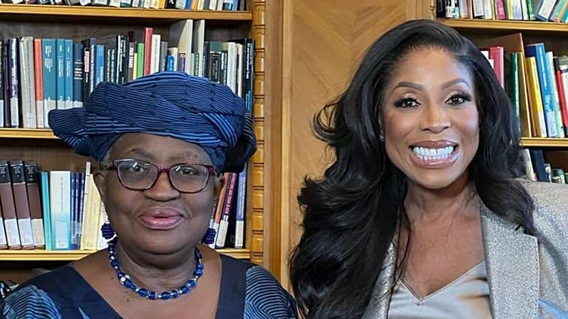 Ngozi Okonjo-Iweala - Directrice générale de l'Organisation mondiale du commerce, Mo Abudu - Magnat des médias, fondateur d'EbonyLife Media