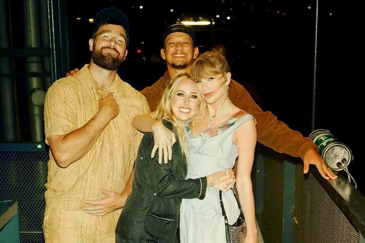 Image for Brittany Mahomes & Patrick Mahomes vs Travis Kelce & Taylor Swift combined net worth: Who truly reigns supreme?