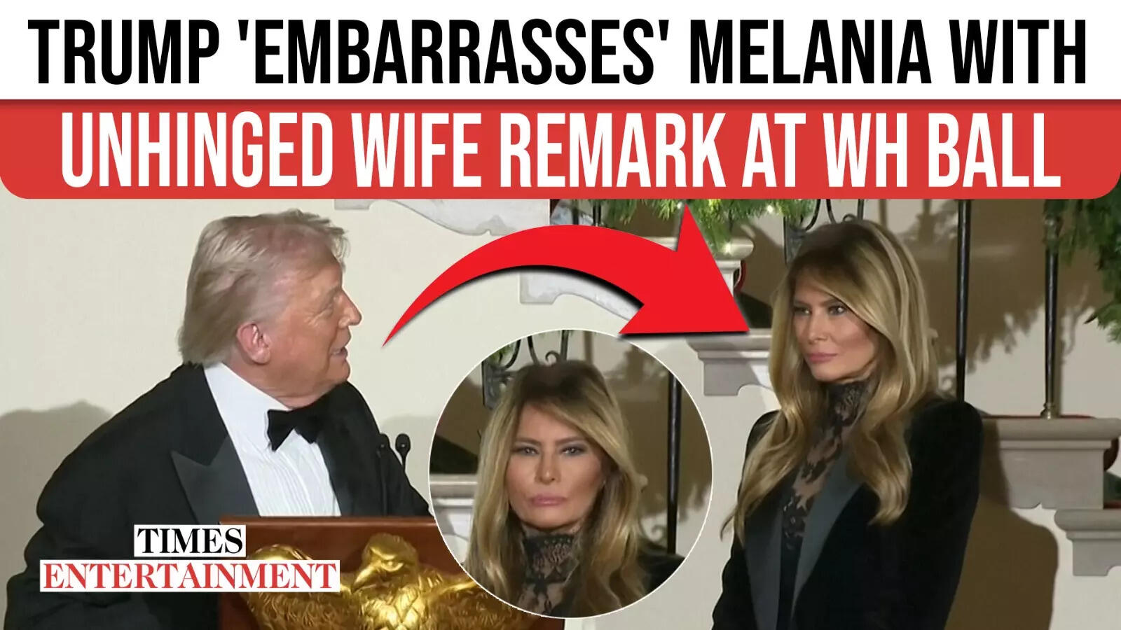 Melania goes 'stone-faced' as Trump mentions 'crying wives' at ...