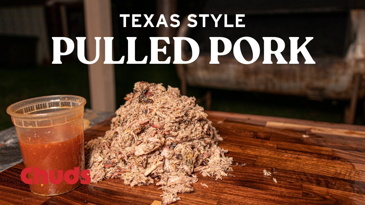 Texas Style Smoked Pulled Pork Chuds Bbq