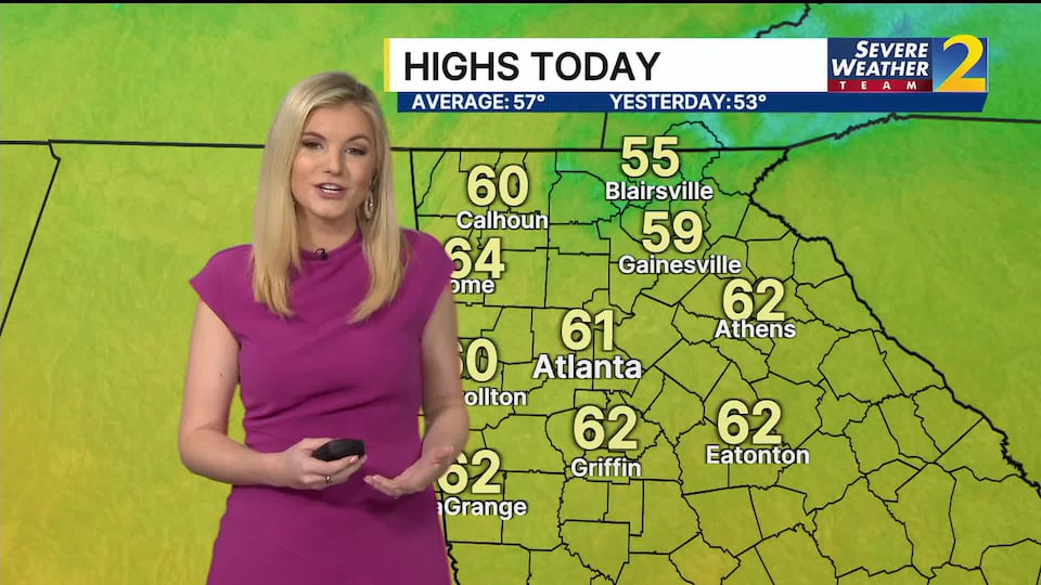 Cold start before highs warm up to near 60 degrees