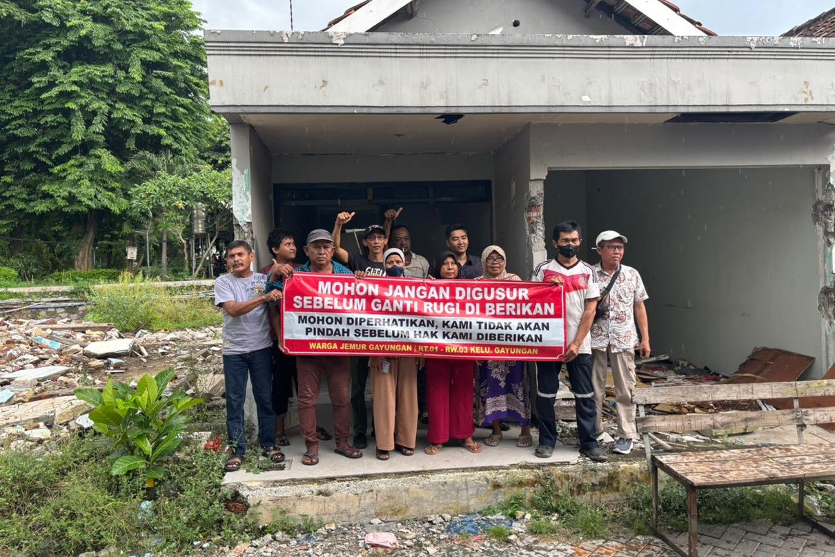 Warga Taman Pelangi Minta Pemkot Surabaya Turun Tangan, Ganti Rugi Belum Cair