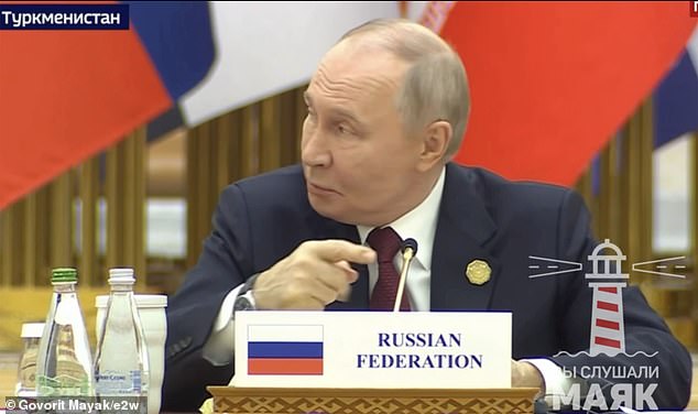You're on mute, Vlad! Putin annoyed as speech goes wrong... before ...