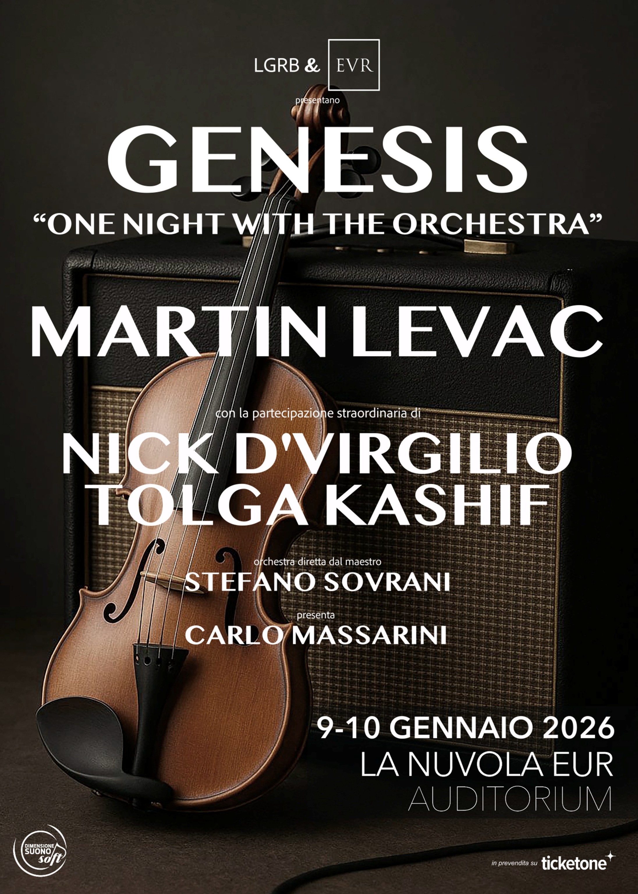 'Genesis: One night with the orchestra' all'Auditorium La Nuvola di Roma