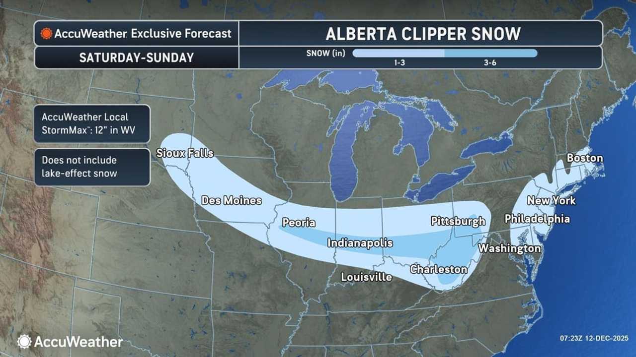 Projected snowfall totals increase for Northeast's first big winter storm