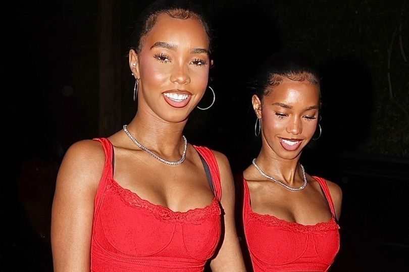 P Diddy's twin daughters step out in red after 50 Cent Netflix doc release