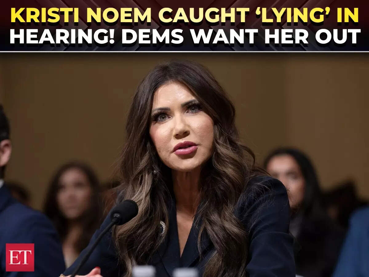 'Stop lying!' Noem confronted at House hearing as protester yells