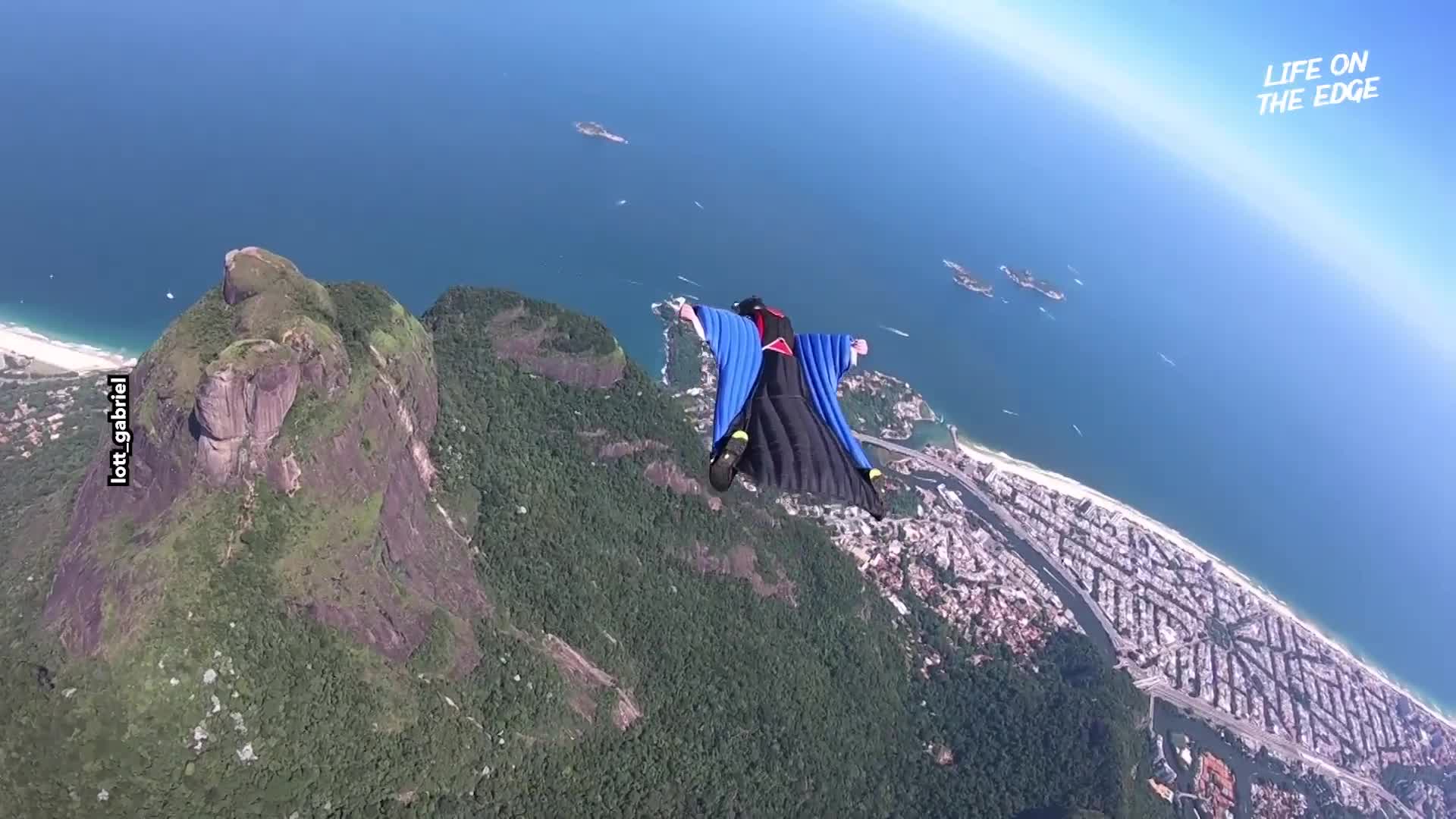 What a view: wingsuit over Rio