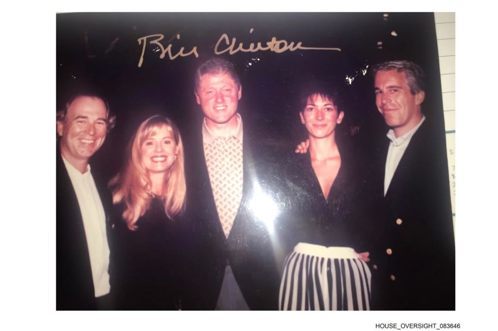 Bill Clinton pictured with Epstein, Maxwell in latest House photos release