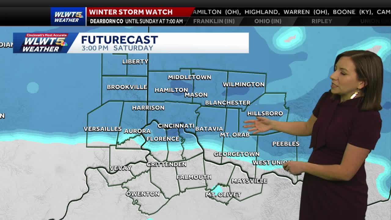 Round two of accumulating snow impacts Cincinnati tomorrow