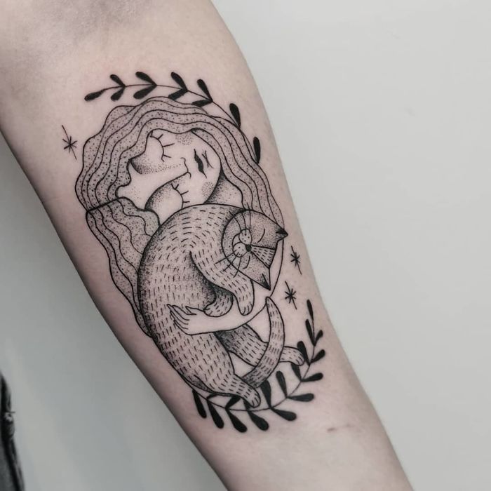 33 People Who Got Absolutely Awesome Cat Tattoos