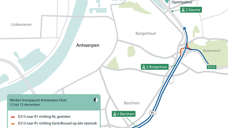 Aansluiting E313 naar Antwerpse ring richting Nederland dit weekend ...