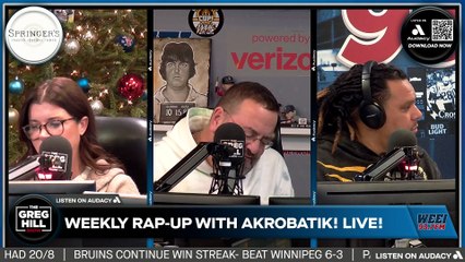 Weekly Boston Sports Rap-Up with Akrobatik!