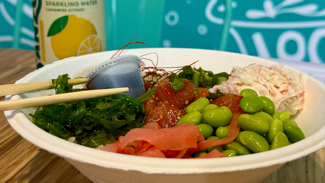 Just poké serving fish, fresh lemonade in downtown Tacoma