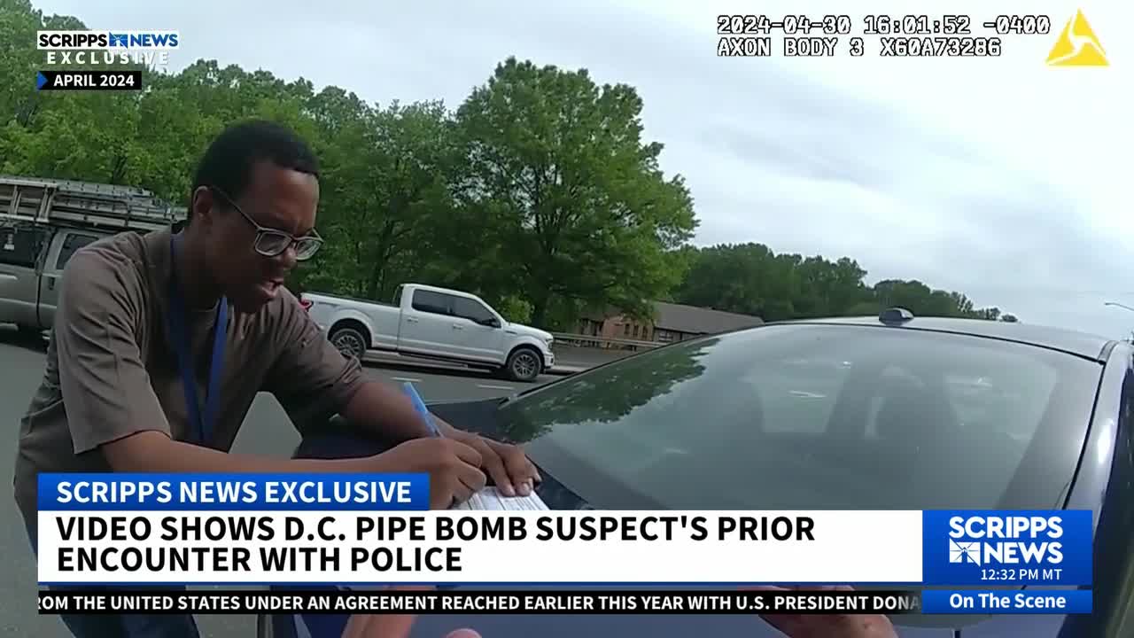 Scripps News obtains body camera footage of DC pipe bomb suspect