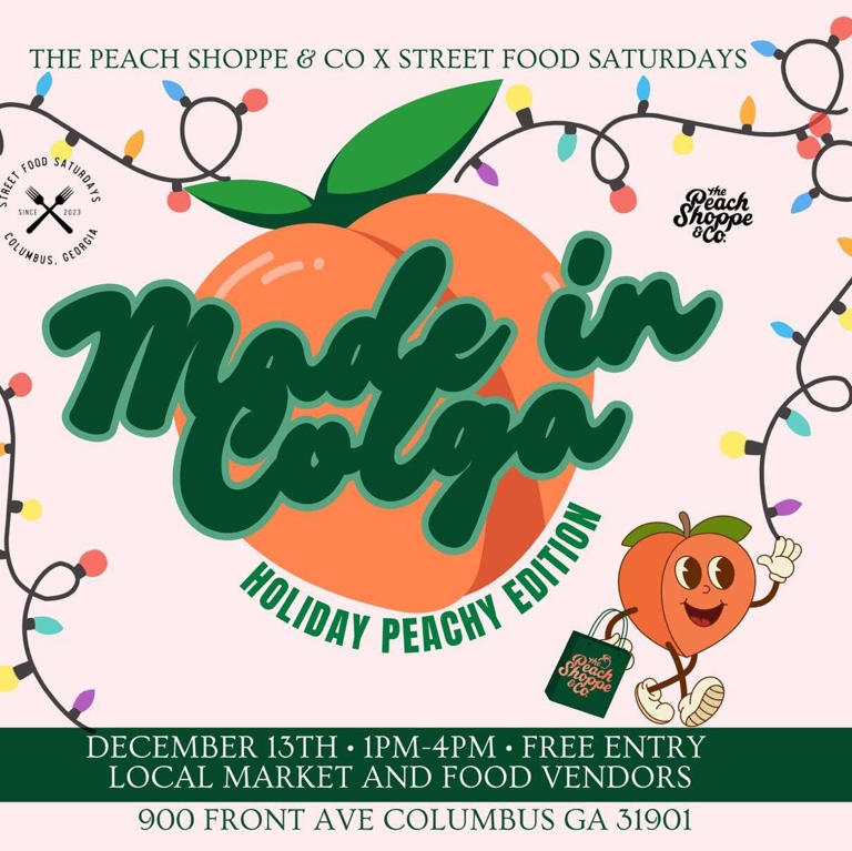 Made in Colga holiday market peach edition set for December 13th