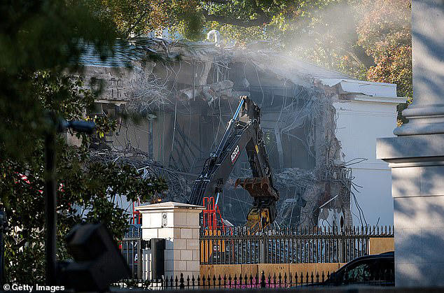 The White House did not reveal that the East Wing would be completely torn down when unveiling the ballroom project, but workers started tearing at the facade in October